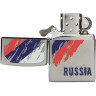 Зажигалка ZIPPO 207 RUSSIA FLAG